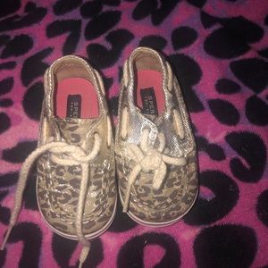 Leopard Sperry girls shoes